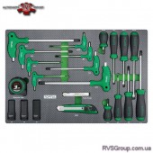 Набор инструмента комбинированный 22ед. (в ложементе) TOPTUL GED2224