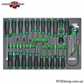 Набор профессиональных отверток 31ед. (в ложементе) TOPTUL GED3102