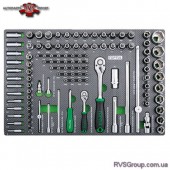 Профессиональный набор инструмента в ложементе 1/4", 1/2" 111ед. TOPTUL GEDB117