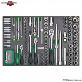 Набор инструмента в ложементе 1/4", 3/8", 1/2" 126ед. TOPTUL GEDC611