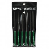Набор прецизионных игольчатых напильников TOPTUL L160мм 6ед. GNBA0601