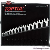 Набор комбинированных ключей 8-24 мм TOPTUL 14 шт. Dynamic GPAQ1402