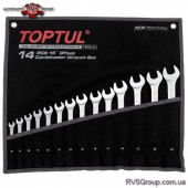 Набор комбинированных ключей 8-24 мм TOPTUL 14 шт. Hi-Performance GPAX1402