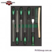 Набор напильников в ложементе 7ед. TOPTUL GVB0701