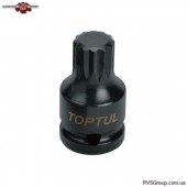 Головка торцевая SPLINE ударная TOPTUL М14 L44мм 1/2" KADB1614S
