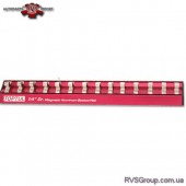 Планка для головок (магнитная) TOPTUL 1/2"*240*10шт PBKB2R2410