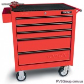 Тележка для инструмента TOPTUL 5 секций (красная) TCAA0502