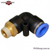 Соединение цанговое угловое 6мм*1/8" AIRKRAFT SPL06-01
