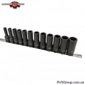 Ударные головки для шиномонтажа (набор на платнке) 1/2" 12 ед. 8-22мм TOPTUL GAAQ1614D