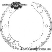 Комплект тормозных колодок, стояночная тормозная система