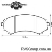 Комплект тормозных колодок, дисковый тормоз