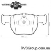 Комплект тормозных колодок, дисковый тормоз