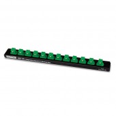 Держатель планка магнитная для головок 3/8"*280*12PCS  TOPTUL PBKB3B2612