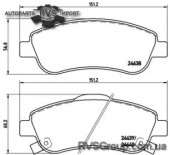 Комплект тормозных колодок, дисковый тормоз