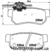 Комплект тормозных колодок, дисковый тормоз