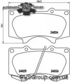 Комплект тормозных колодок, дисковый тормоз