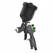 Пистолет окрасочный пневматический HVLP верх.пласт.бачок 250мл, форсунка-1,0мм AUARITA LION-B-LIGHT-1.0