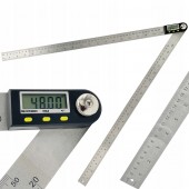 Угломер для измерения углов цифровой с линейкой 500 мм PROTESTER 5422-500