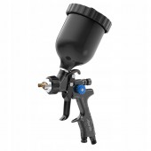 Пистолет окрасочный пневматический HVLP верх.пласт.бачок 600мл, форсунка-1,3мм LION-2-1.3 AUARITA