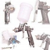 Краскопульт пневматический тип LVLP верх.пласт.бачок 600мл, форсунка-1,4мм  AUARITA   MP-500-1.4