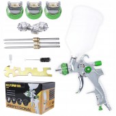 Краскопульт пневматический TE2008 HVLP, форсунки 1.4, 1.7 и 2 мм TE2008-1.4-1.7-2.0 AIRKRAFT