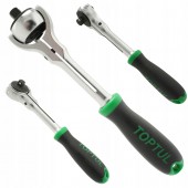 Трещотка 1/4" шарнирная (360°) TOPTUL 72 зубца CJLN0816