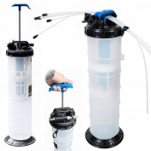 Пневматическая/ручная установка для откачки масла и технических жидкостей с комплектом насадок 9,5 л PMFE95L G