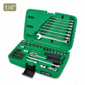 Набор инструмента TOPTUL 1/4" + ключи 49ед. GCAI4901