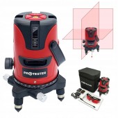 Лазерный уровень 5 линий 1H/4V (красный луч) PROTESTER LL605R