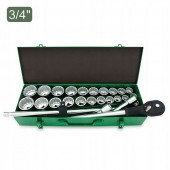 Комбинированный набор инструментов TOPTUL 3/4" 26ед. (12-гр.) метр+дюйм GCAD2608