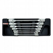 Набор ключей торцевых шарнирных 6-19мм 7ед. (в ложементе) TOPTUL GAAT0702