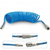 Шланг спиральный быстросъёмный 5,5x8мм L=5м полиуретановый AIRKRAFT AHC46-A