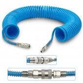 Шланг для компрессора 15 м спиральный полиуретановый 6,5x10мм AIRKRAFT AHC46-G