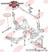 Сайленблок рычага, (передний)