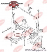 BCGUMA RENAULT С/блок задней балки Duster,Logan,Sandero 04-