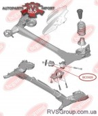 Сайлентблок важеля, задний/Subaru Impreza/Legacy/Tribeca