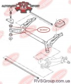 Сайлентблок поперечного рычага задней подвески/ Nissan X-Trail