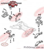 Подушка двигуна , сайлентблок (задняя нижняя) 2.0dCi
