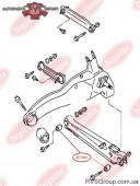 Сайлентблок заднего поперечного рычага подвески внутренний/Mitsubishi Colt/Lancer/Carisma, 92-