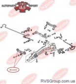 Сайлентблок продольного рычага, (задн.)/Mazda 323, 85-90