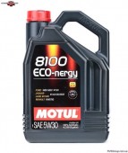 Олива моторна 100% синтетична д/авто MOTUL 8100 Eco-nergy 5W30 4L