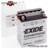 акумуляторMOTOR EXIDE 12V 12AH 165A YB12AL-A2/EB12AL-A2 [135X80X160]