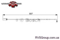 Сигнализатор, износ тормозных колодок