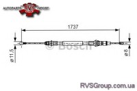Трос, стояночная тормозная система