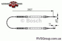 Трос, стояночная тормозная система