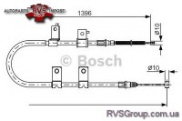 Трос, стояночная тормозная система