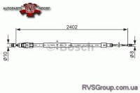 Трос, стояночная тормозная система