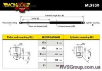 Газовая пружина, крышка багажник