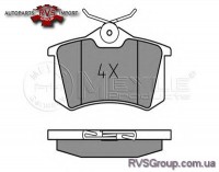 Комплект тормозных колодок, дисковый тормоз