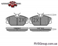 Комплект тормозных колодок, дисковый тормоз